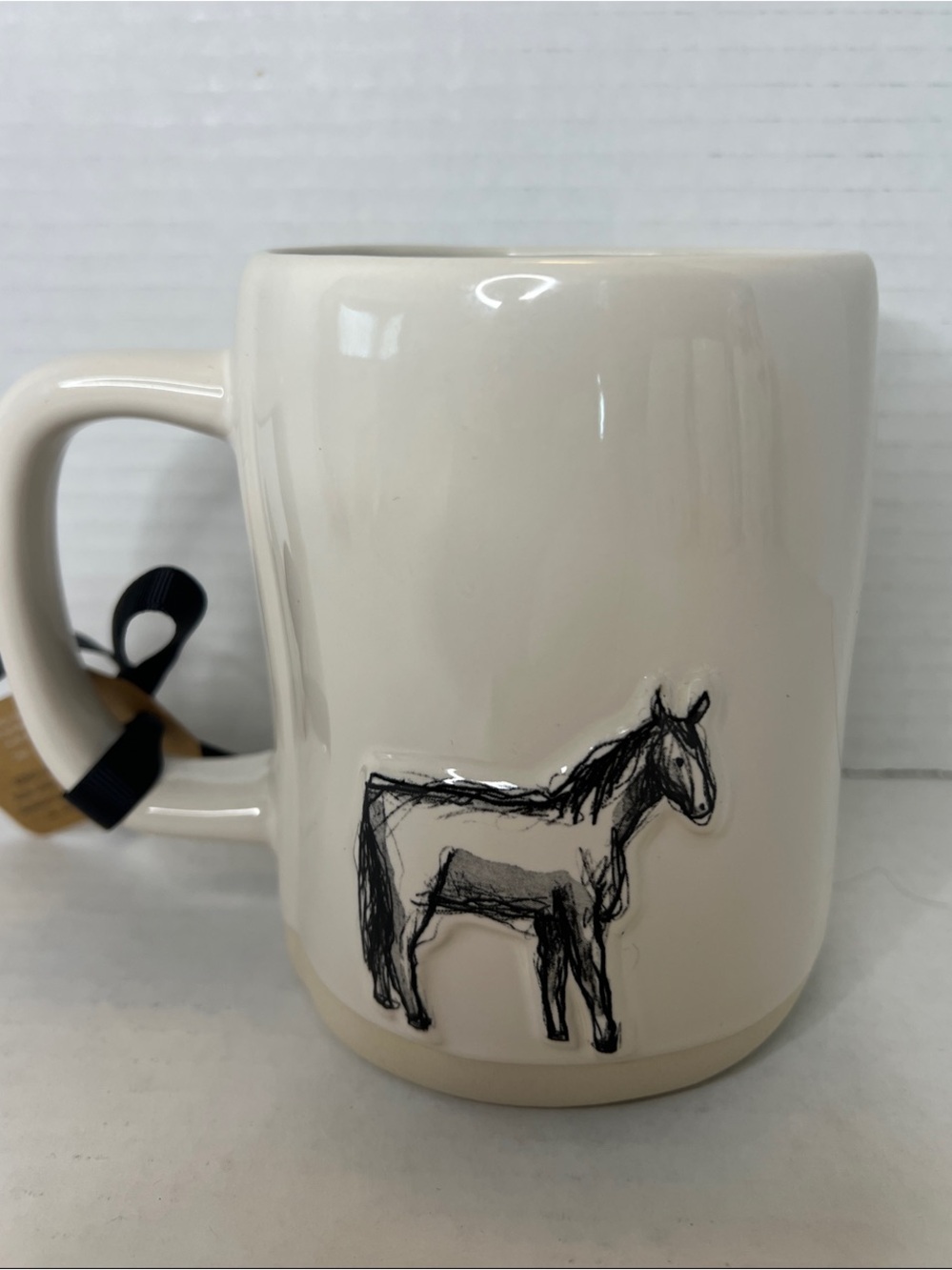 Rae Dunn Horse Not My First Rodeo Cream Ceramic Mug New
